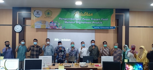 Kolaborasi Prodi Magister Manajemen Untirta dengan Baznas Provinsi Banten dalam Pelatihan Pengembangan Pasar Frozen Food melalui Digitalisasi