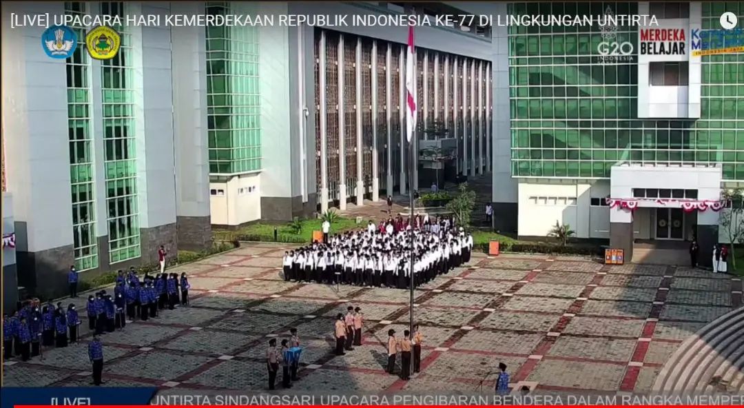 Untirta Gelar Upacara Hari Kemerdekaan Republik Indonesia di Kampus Sindangsari